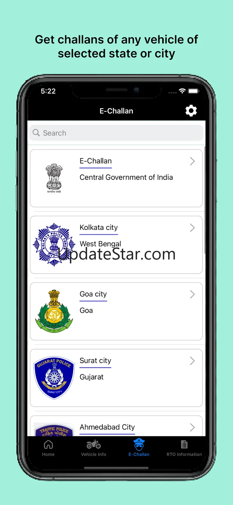 Vahan - eChallan, Vehicle Info 2.40
