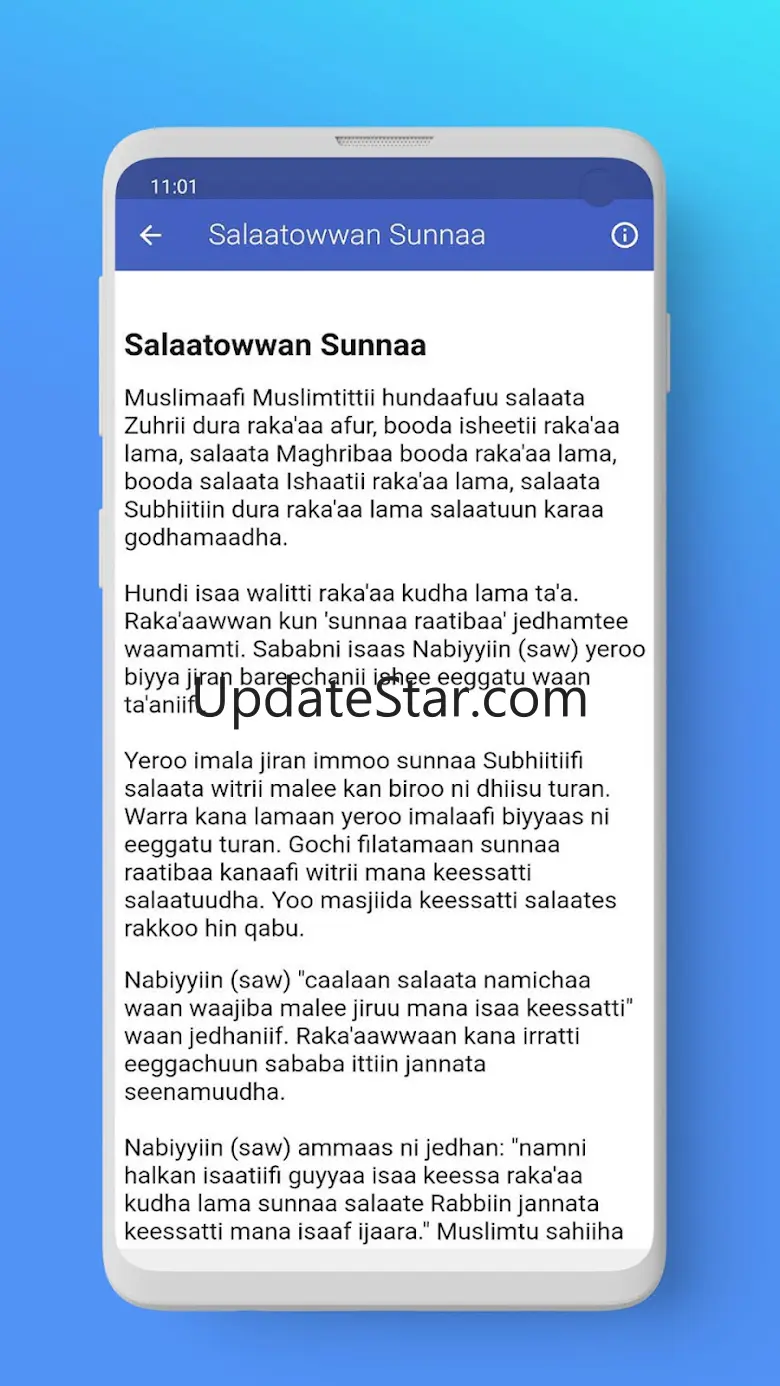 Akkaataa Salaata Nabiyyii 6.0