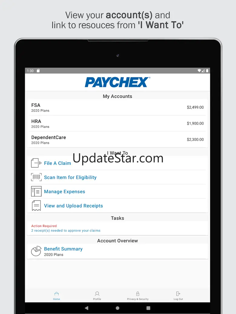 Paychex Benefit Account 18.2.0