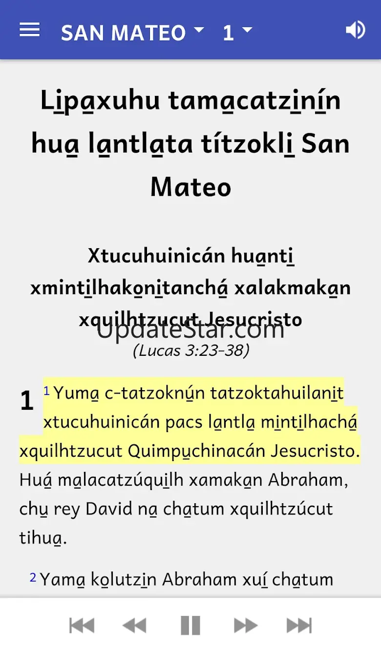 Totonaco De La Sierra Bible 10.1.1
