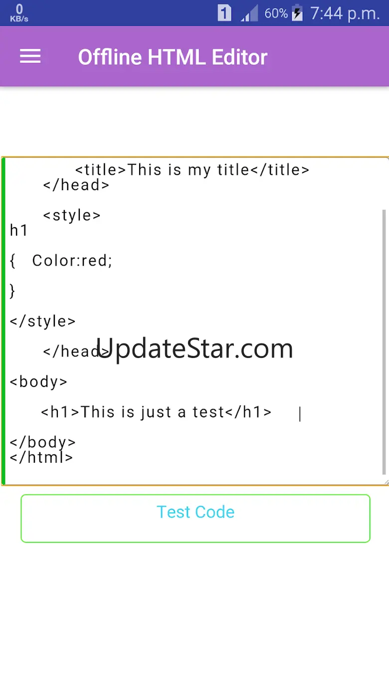 Offline HTML Editor 1.7