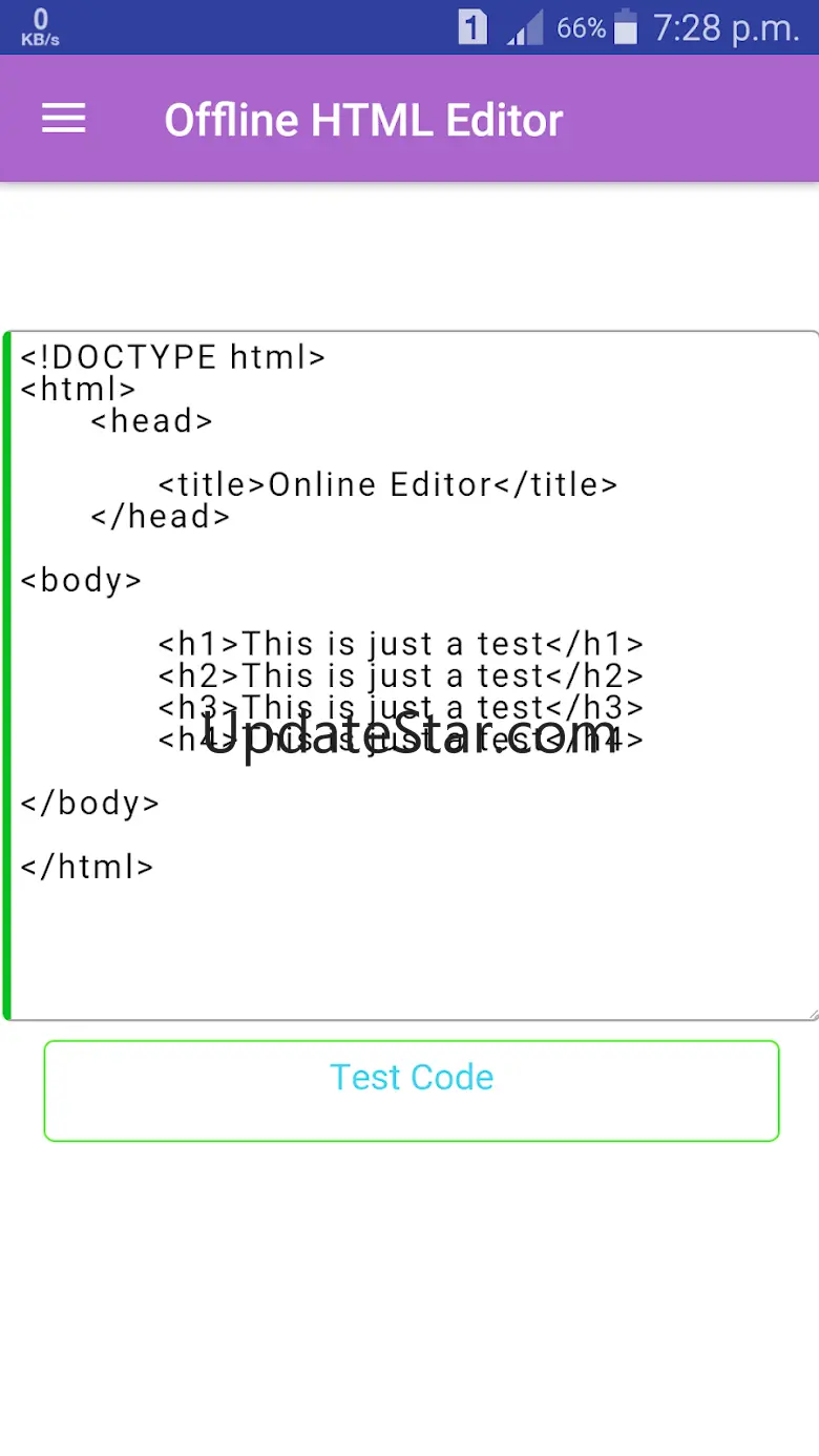 Offline HTML Editor 1.7