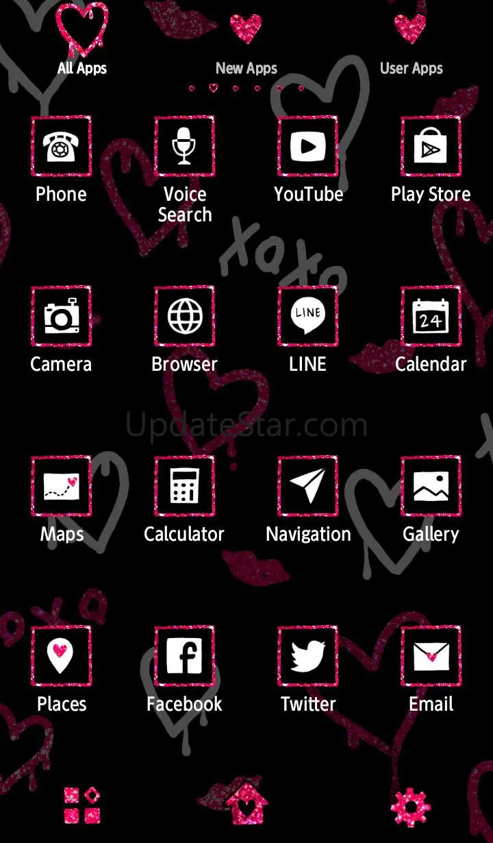Glitter Hearts  Wallpaper 1.0.0