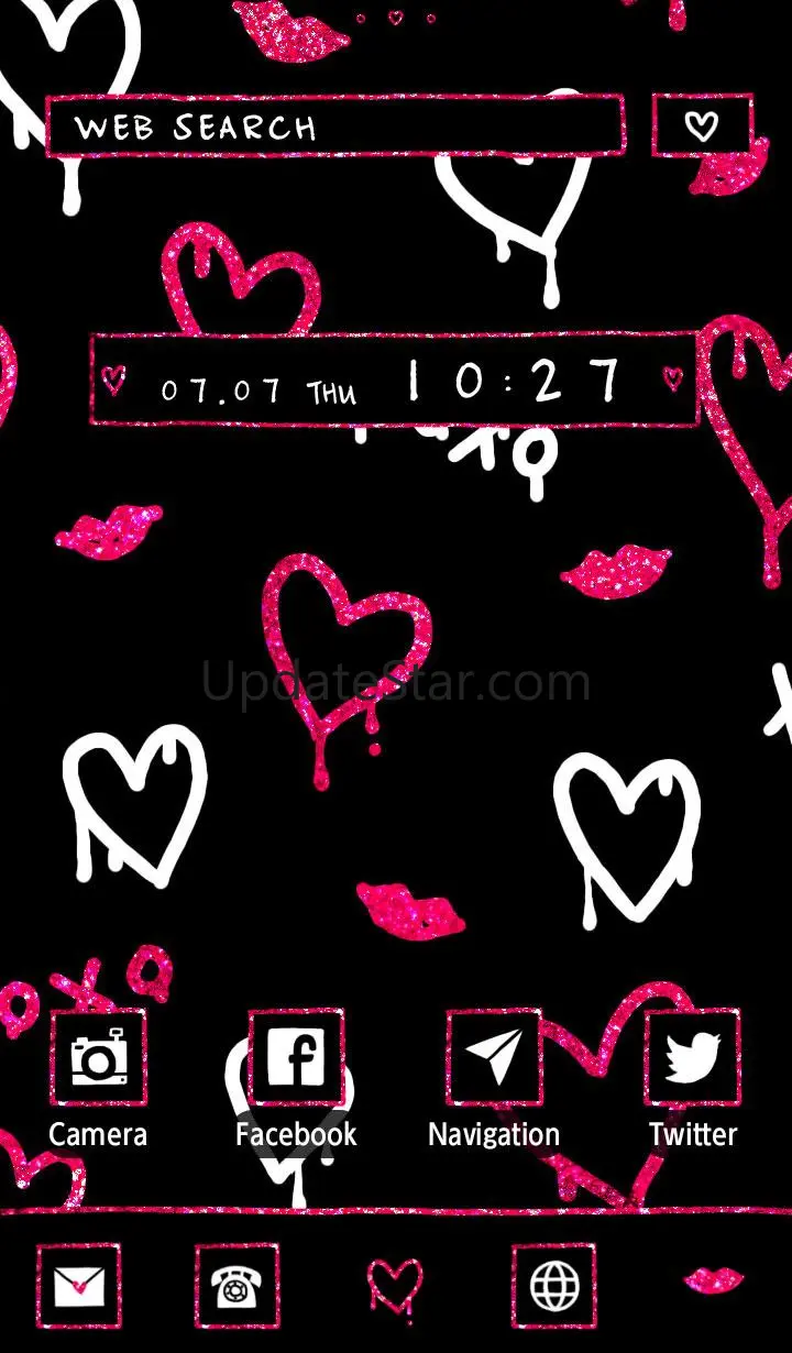 Glitter Hearts  Wallpaper 1.0.0