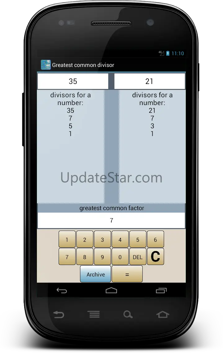 Solving math examples