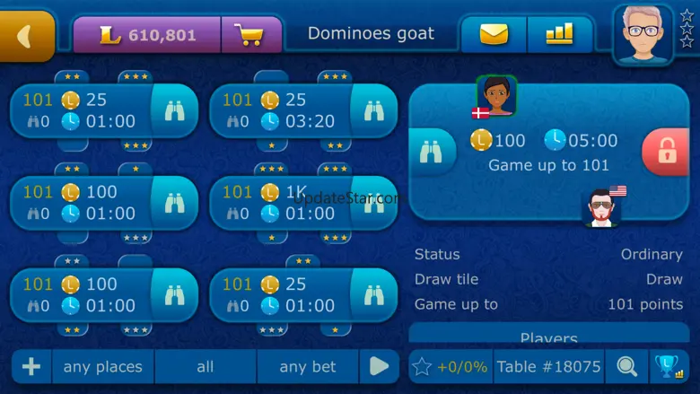 Online Dominoes LiveGames 4.19