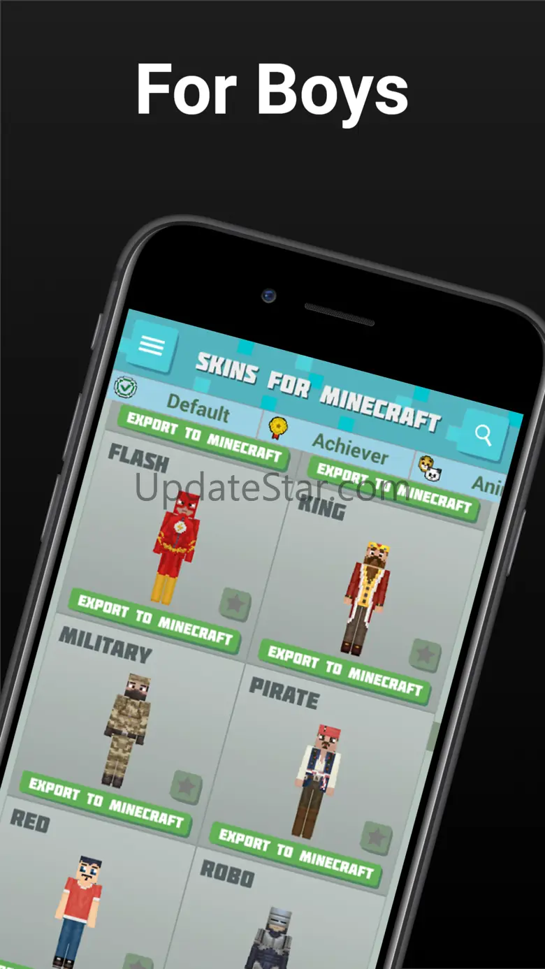 Skins for Minecraft PE (MCPE) 1.0.1