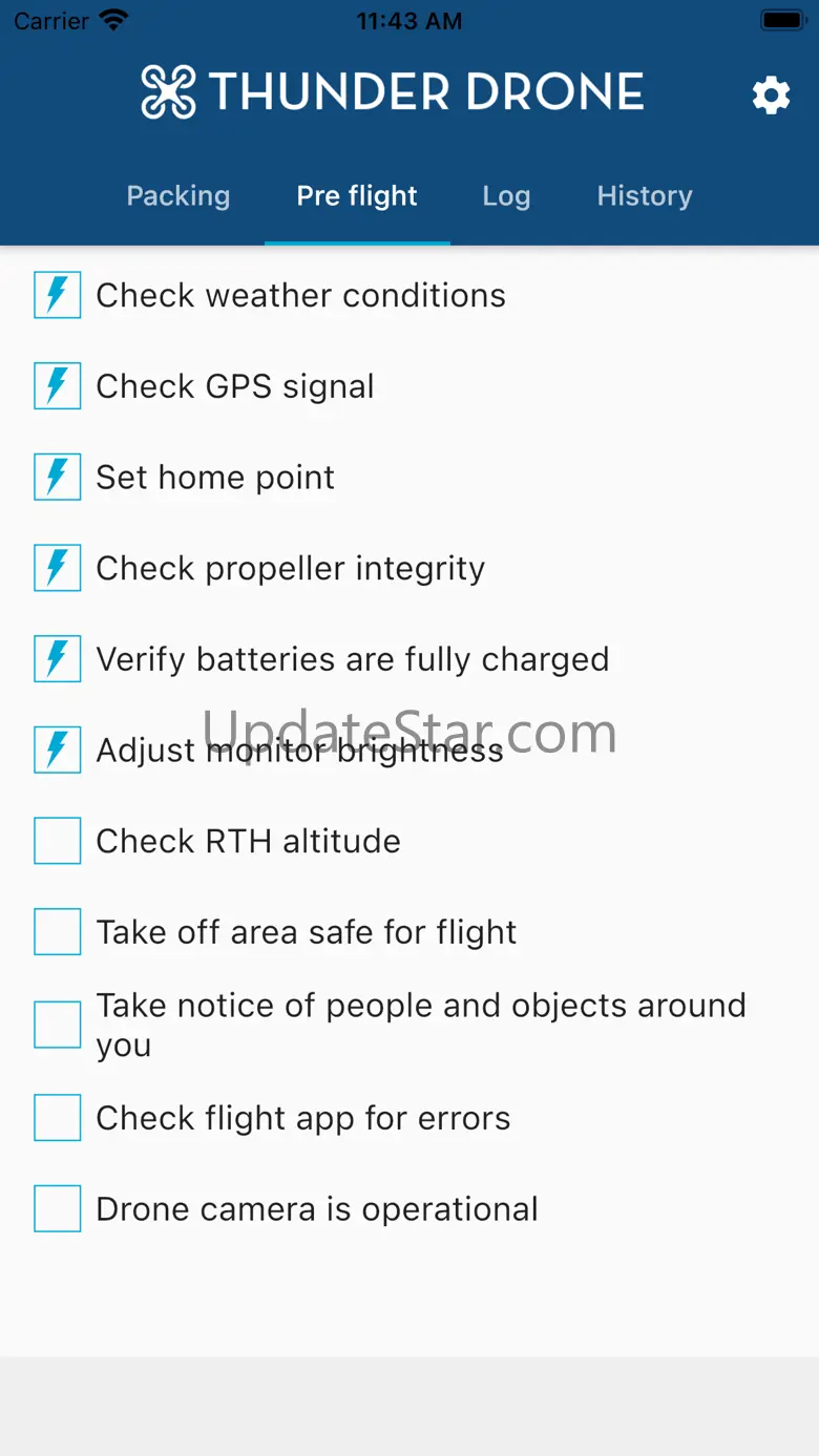 Thunder Drone Checklist 1.02