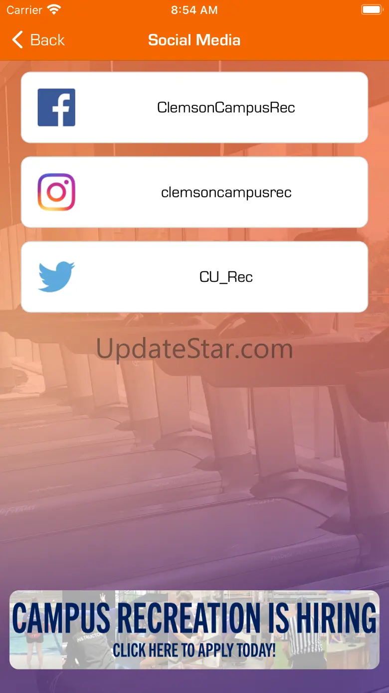 Clemson Campus Recreation 7.2.0