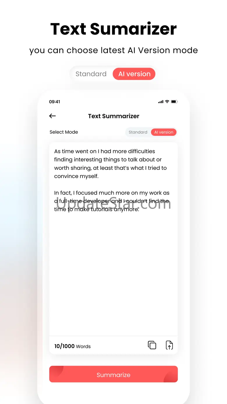 Summarizing Tool 2.0.2