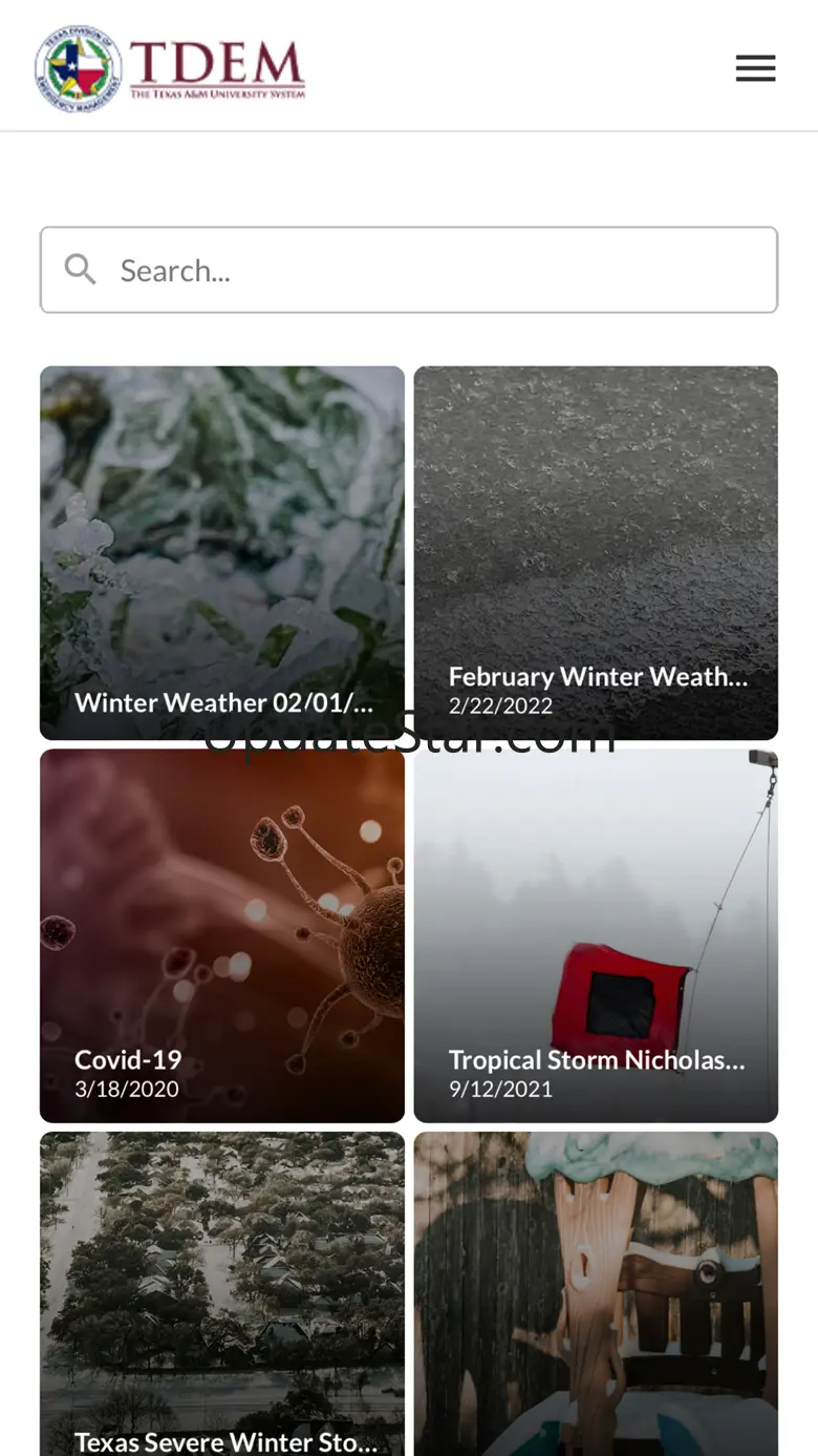 Texas Disaster Portal 1.0
