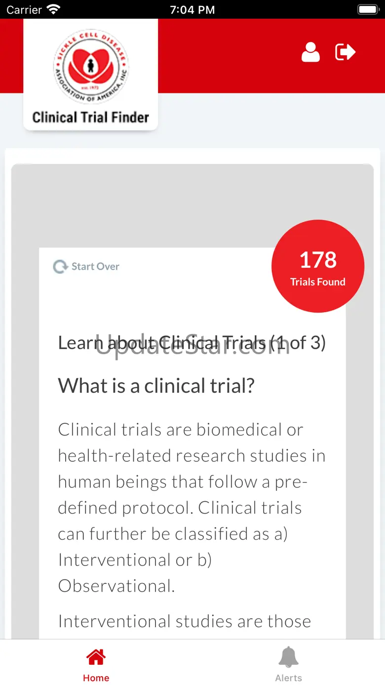 SCDAA Clinical Trial Finder 1.0