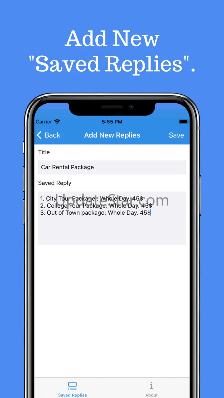 Saved Replies Keyboard 1.4