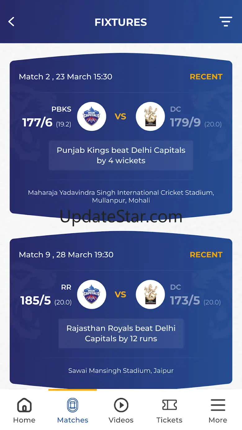 Delhi Capitals Official App 2.0.2