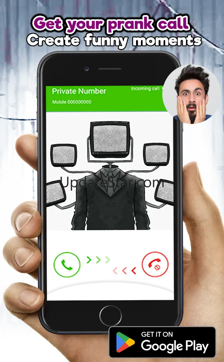 Monster titan tv man fake Call 1.0