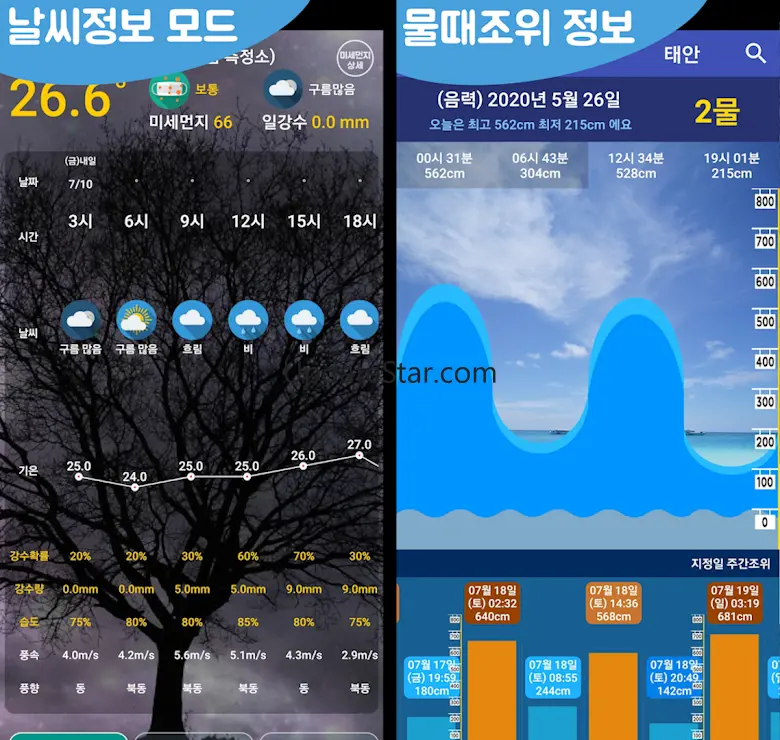 만능나침반 고도계 : 지도나침반 (물때 날씨와나침반) 3.99