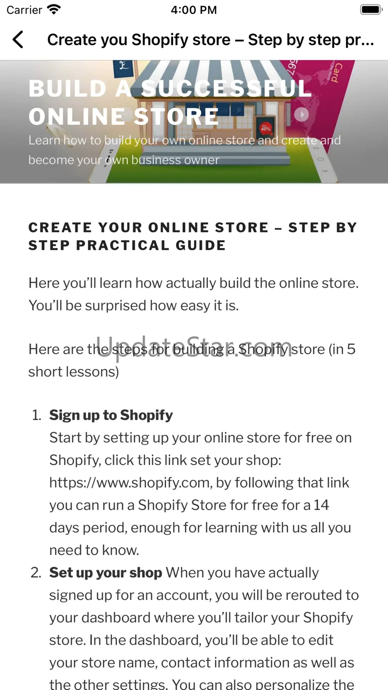 Build an Online Store Course 1.0