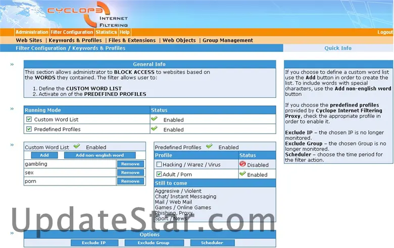 Cyclope Internet Filtering Proxy 4.0.300