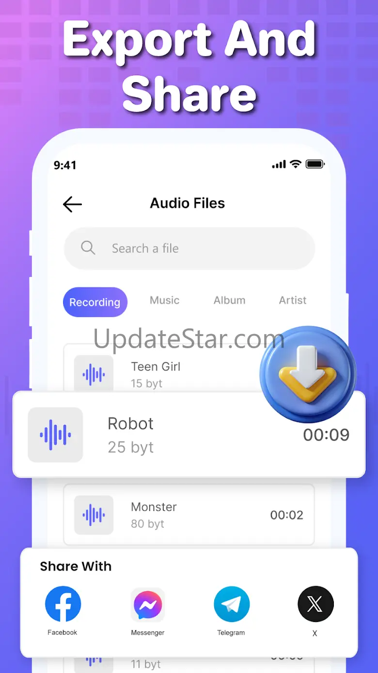 Voice changer with effects 4.1.2
