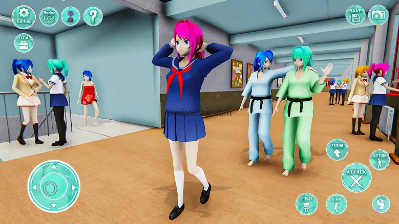 Anime Girl High School Life 3D 1.3