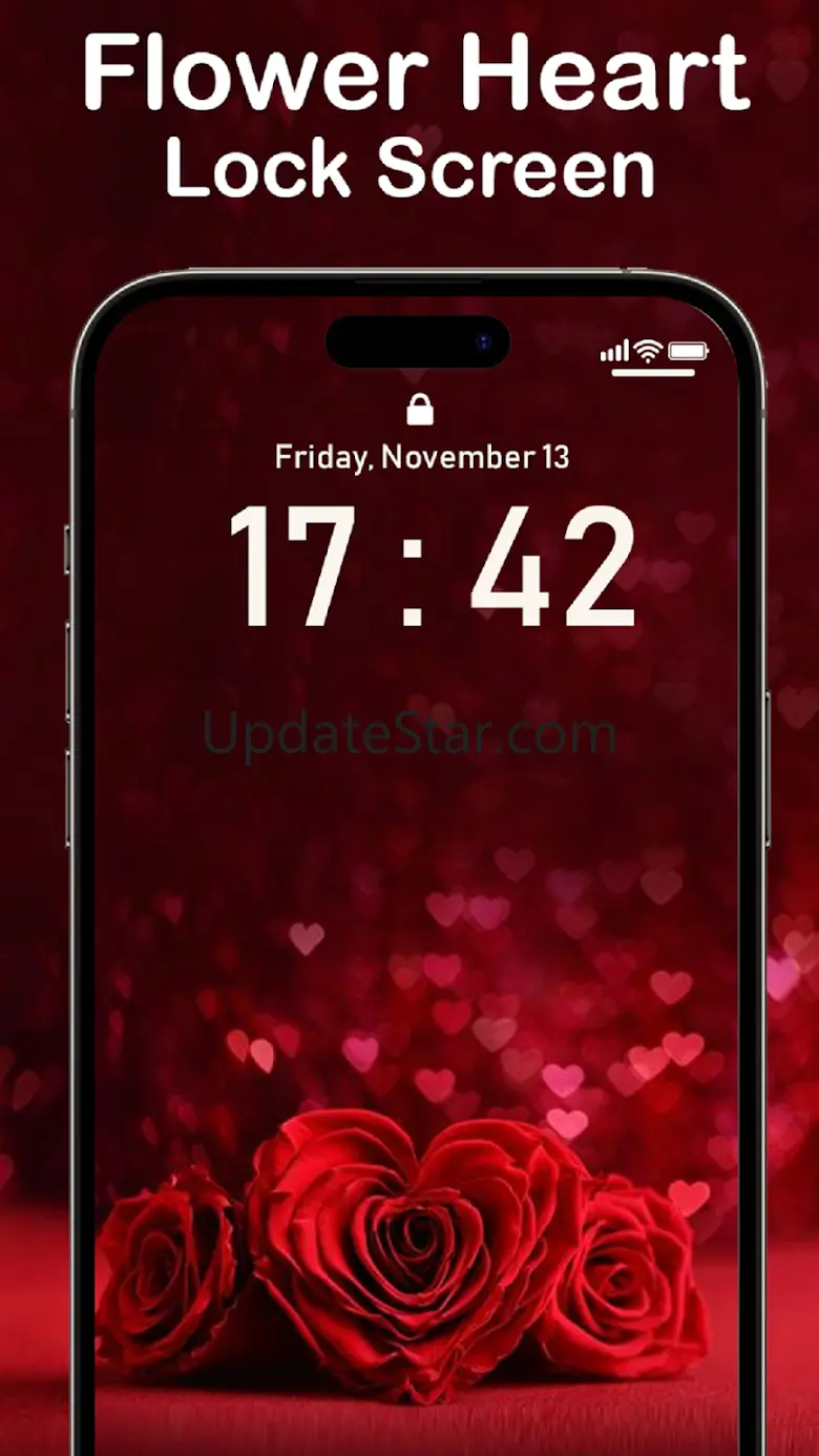 Rose Heart Lock Screen 14.2