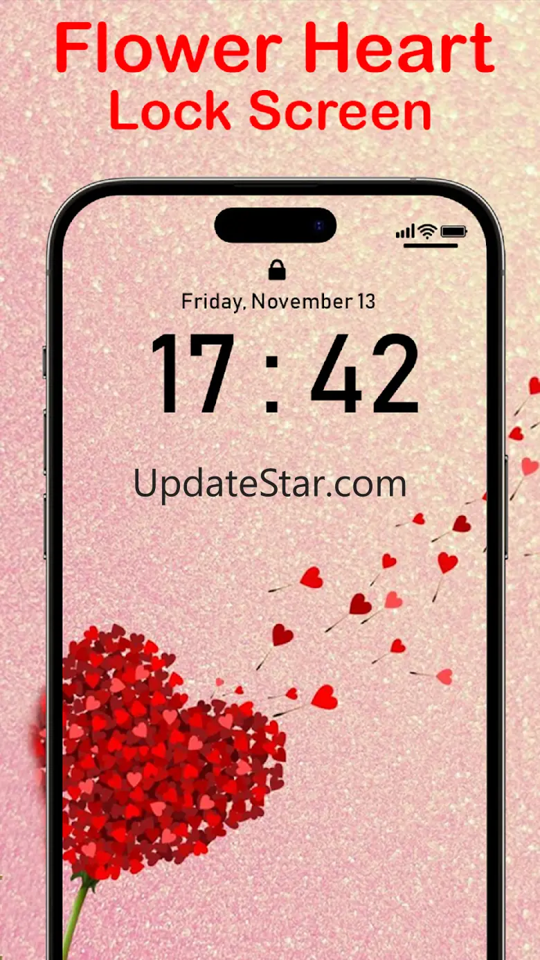 Rose Heart Lock Screen 14.2