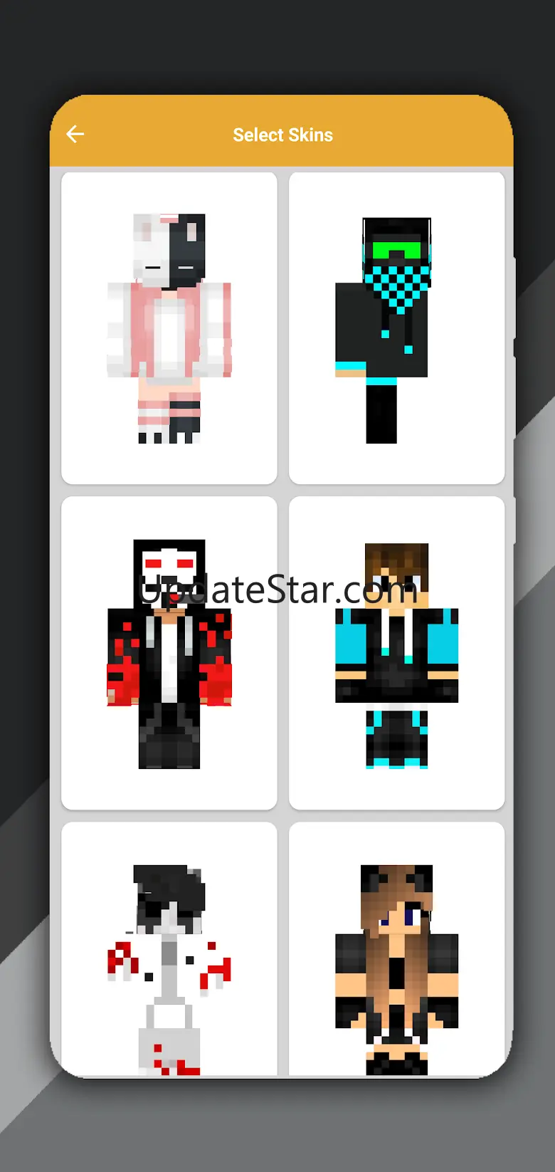 Hacker Skins for Minecraft PE 5.0