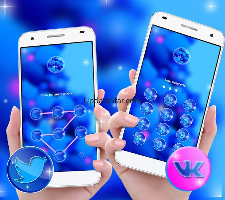 Blue Flower Launcher Theme 5.0
