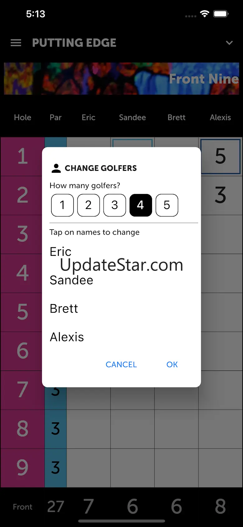 Putting Edge Scorecard 1.4