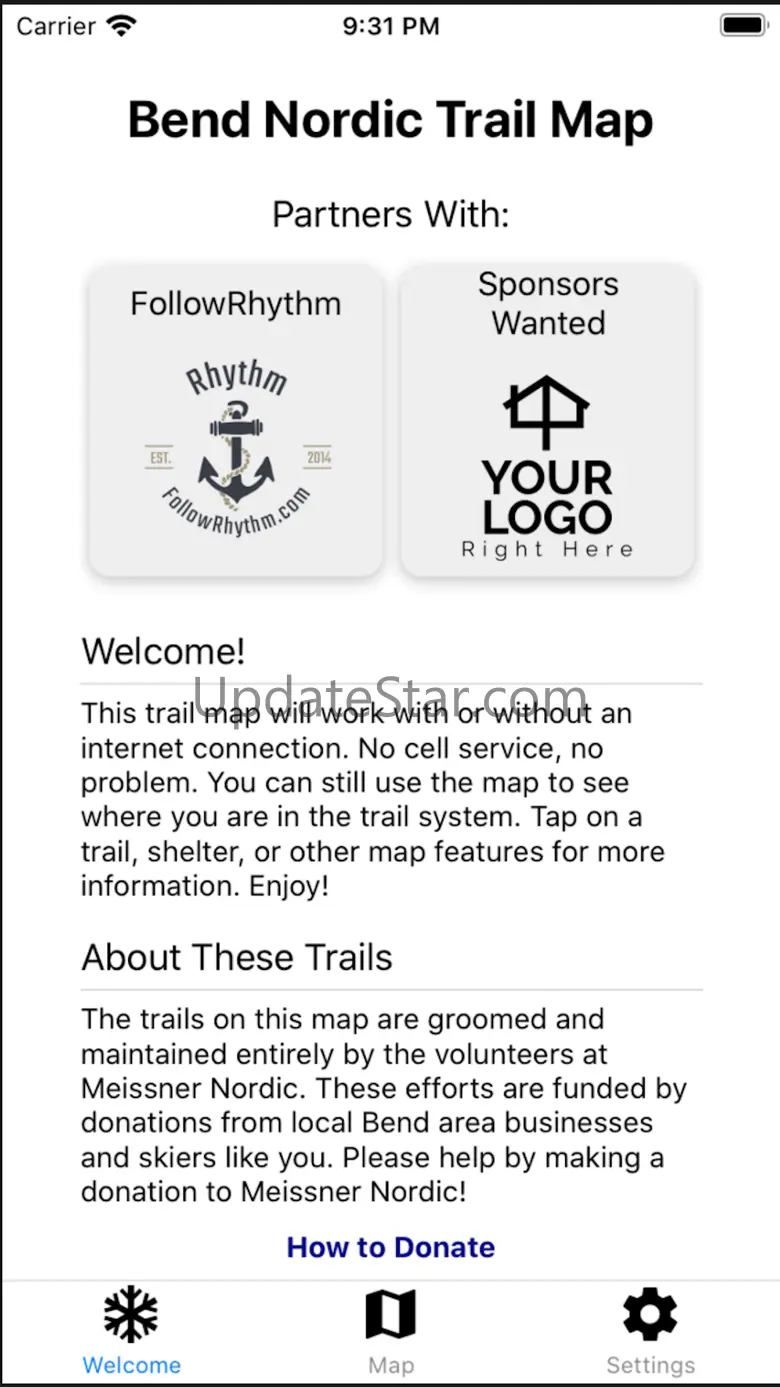 Bend Nordic Trail Map 0.3.0
