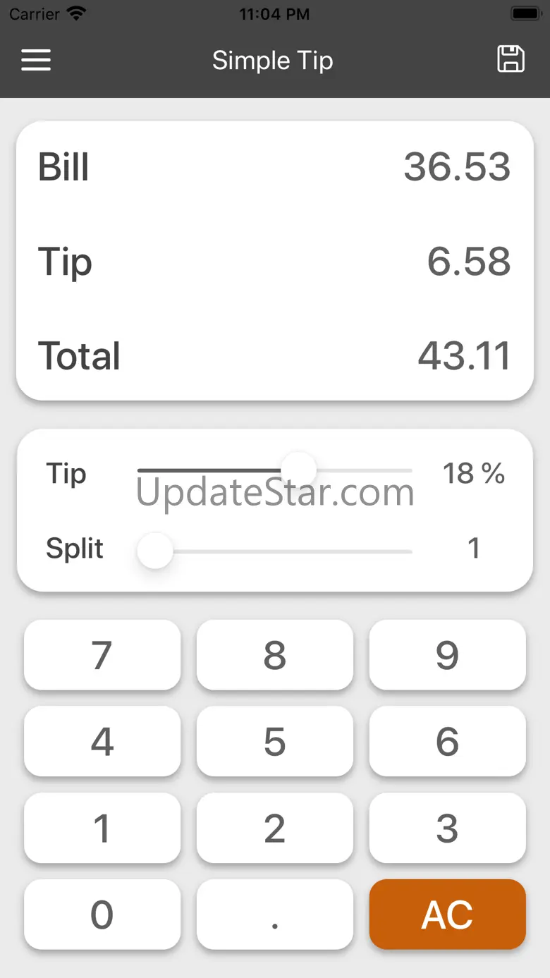 Simple Tip - Tip Calculator 1.1