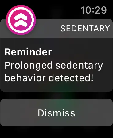 Sedentary reminder 1.1