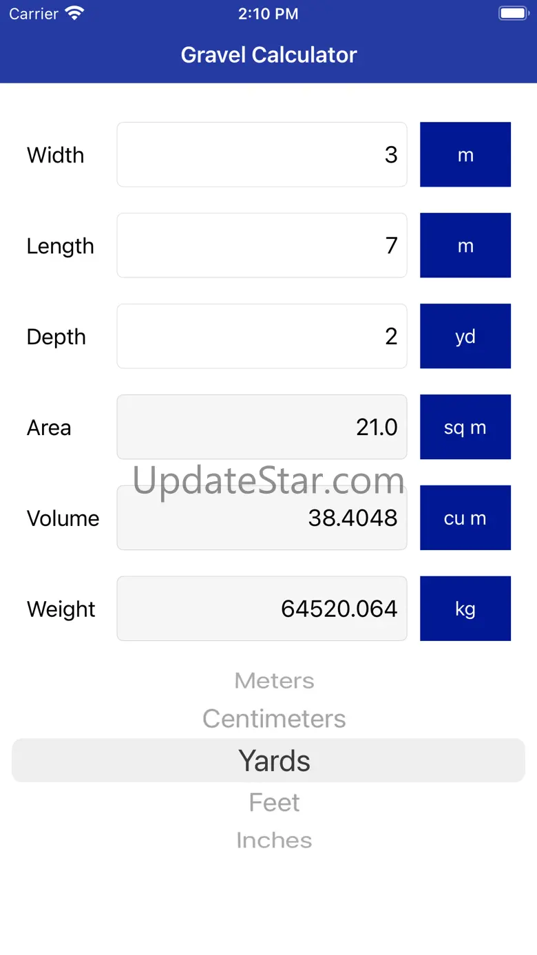 Gravel Calculator 1.1