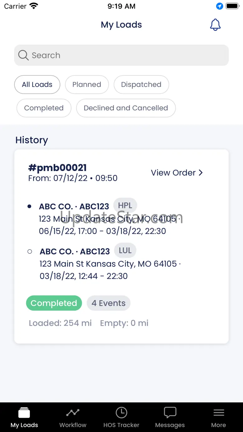 RTI Workflow (Go.Driver) v1.2.86