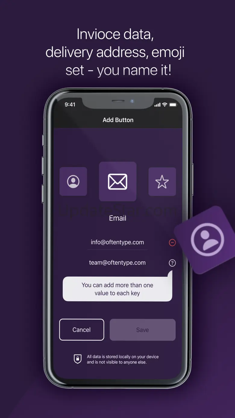 Oftentype Quick Paste Keyboard 2.0
