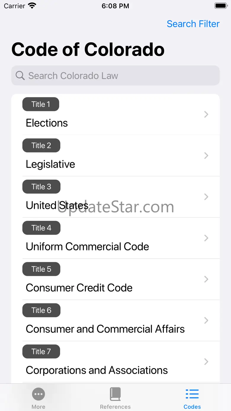 Colorado Law Codes 1.712