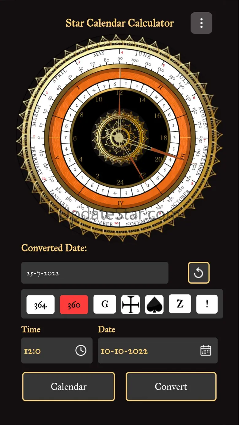 STAR CALENDAR CALCULATOR 1.3