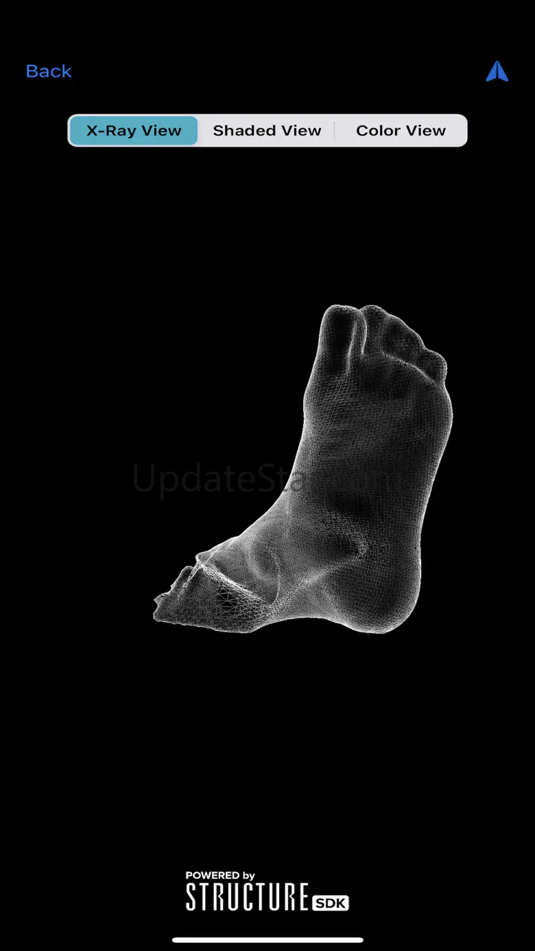 3DFootScan - Structure SDK 1.0.2