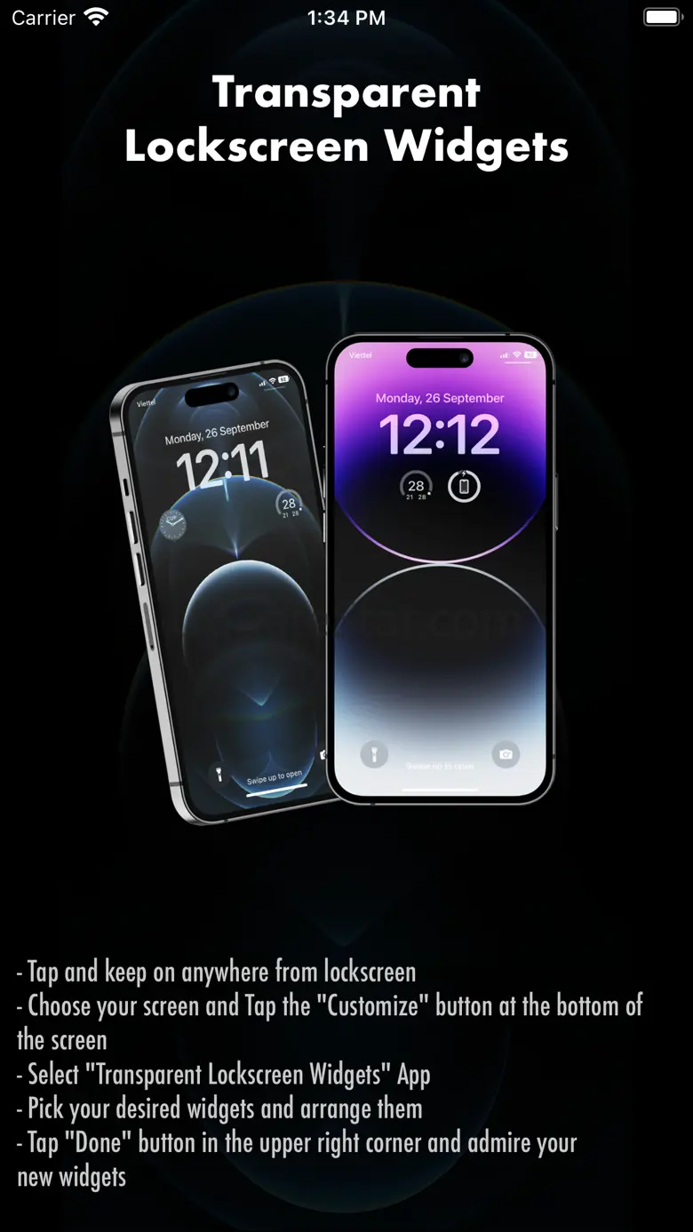 Transparent Lockscreen Widgets 1.0