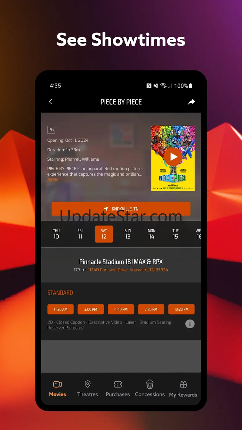 Regal: Tickets and Showtimes 11.4.2