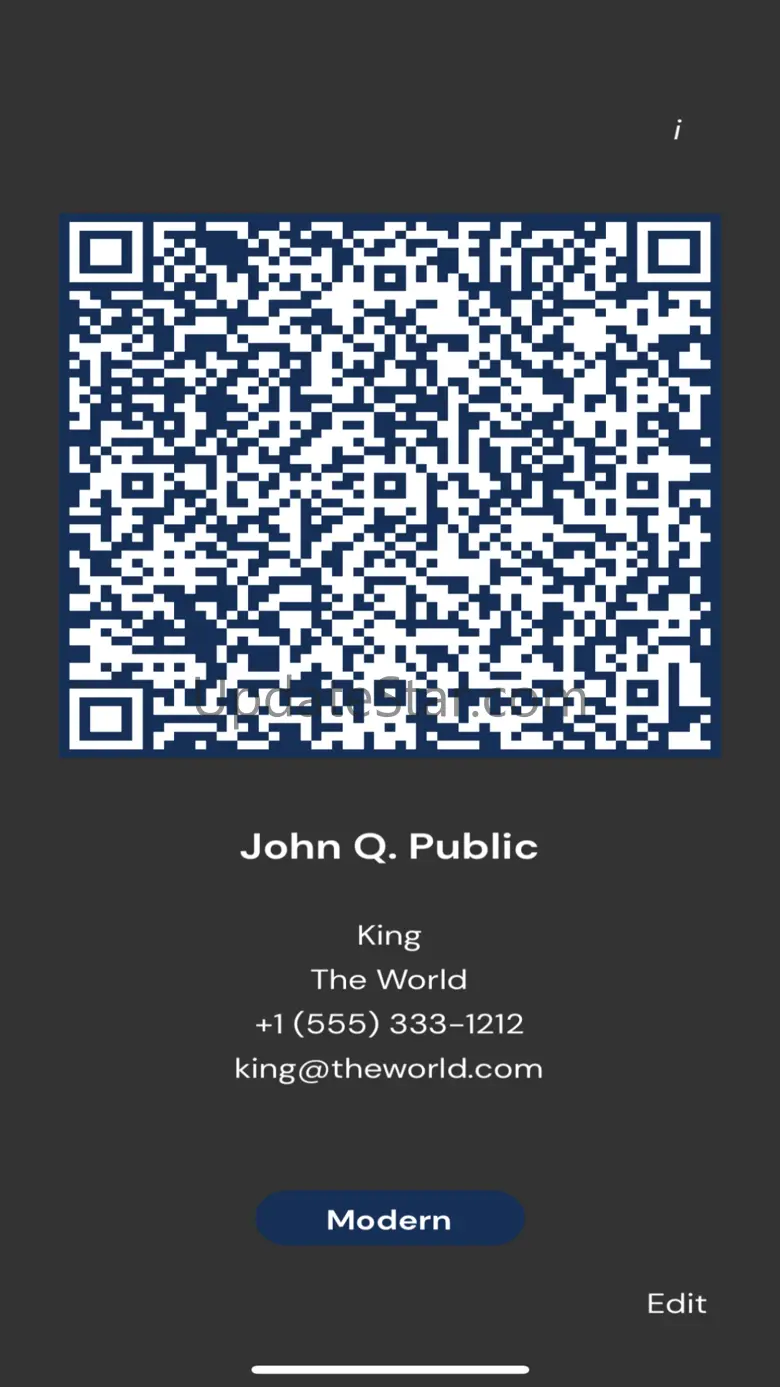 QR Contact Card 1.0