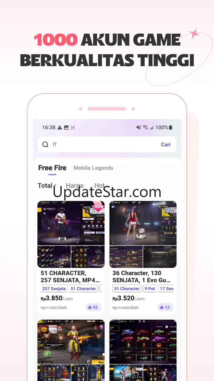 TOPACC-Platform menyewa akun 2.4.0