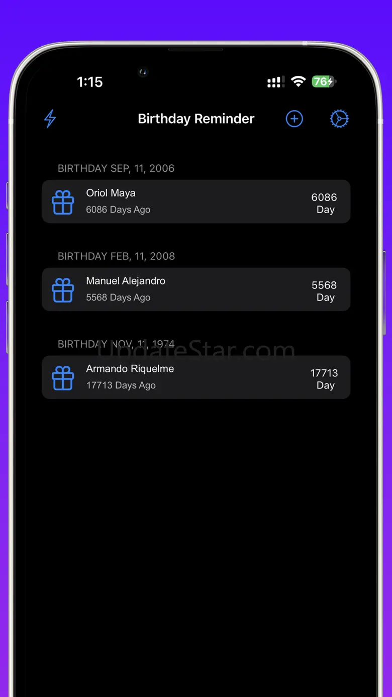 BirthDay Reminder List 1.0.3