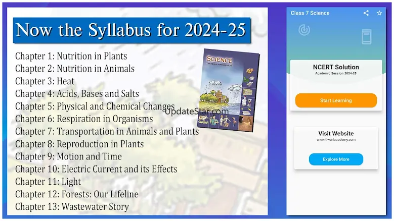 Class 7 Science Guide 2024-25 25.3.1