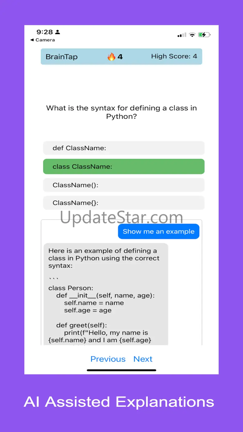 BrainTap - Learn Python 1.0