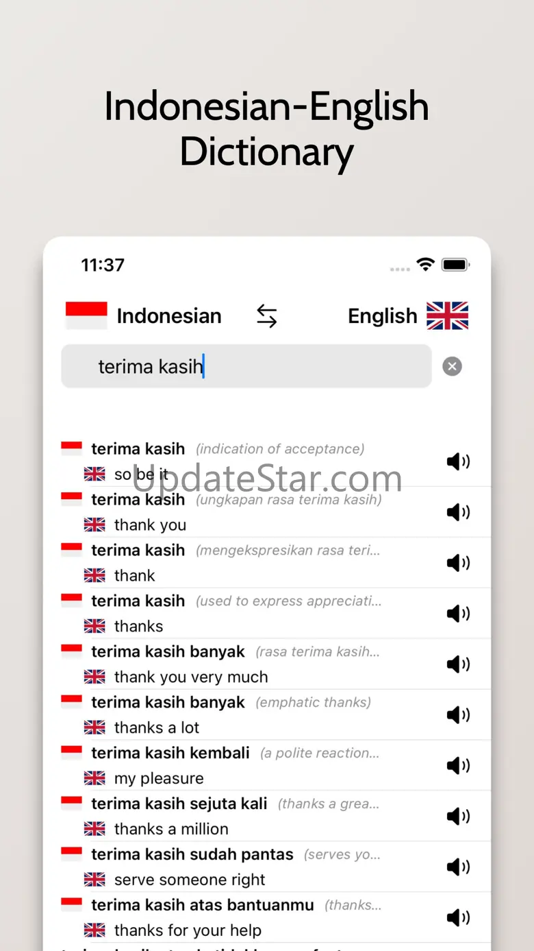 Indonesian/English Dictionary 1.1