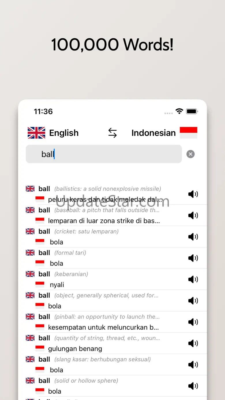 Indonesian/English Dictionary 1.1