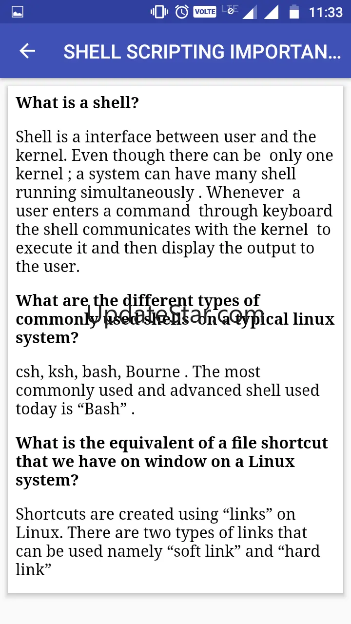 Linux Shell Script concepts -  1.0.2