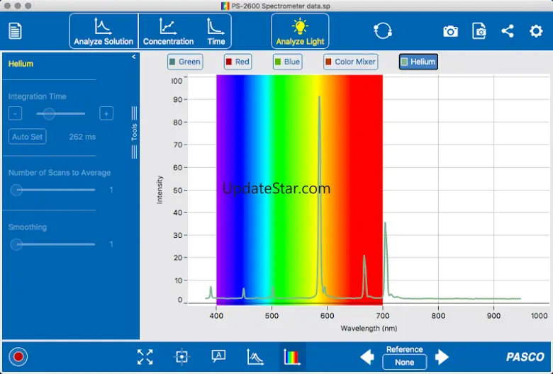PASCO Spectrometry 2.5.1.1
