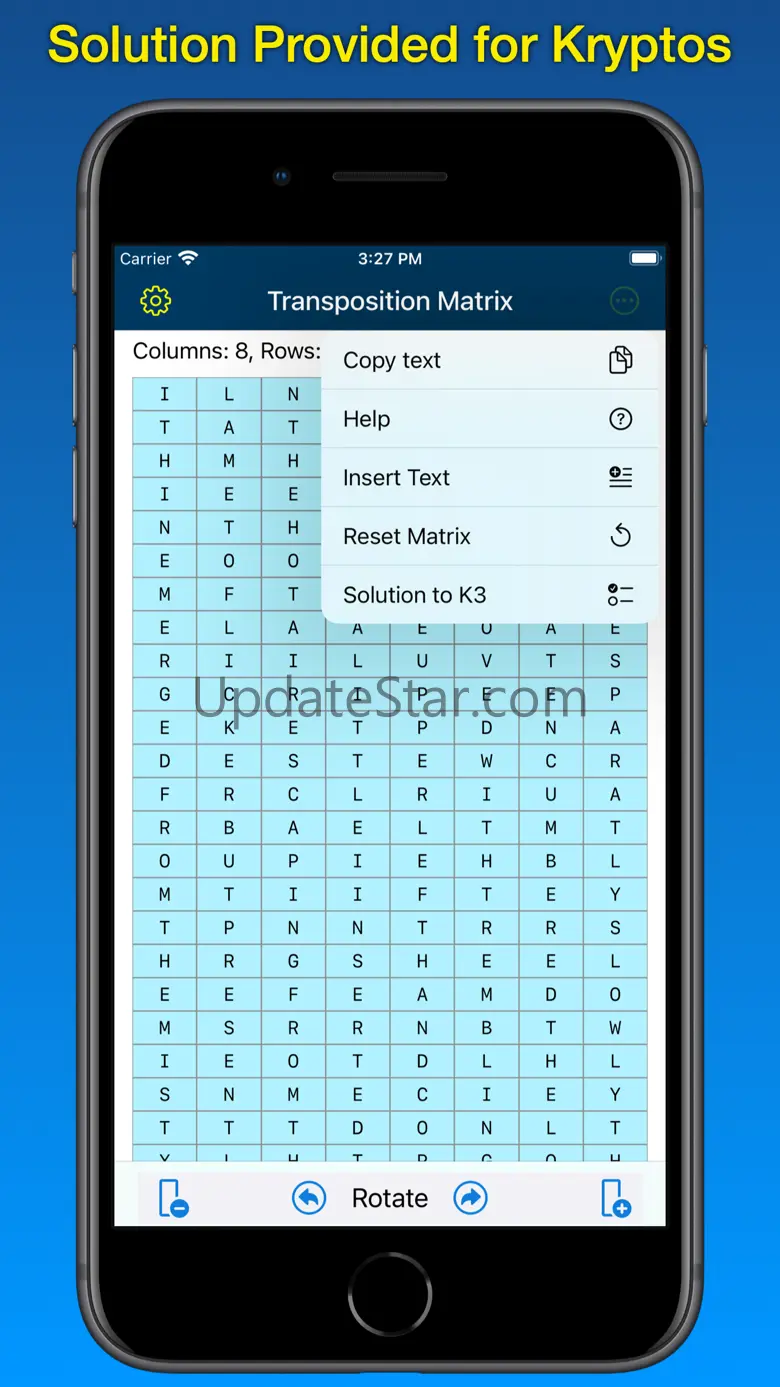 Kryptos Tools - Transposition 1.11.1